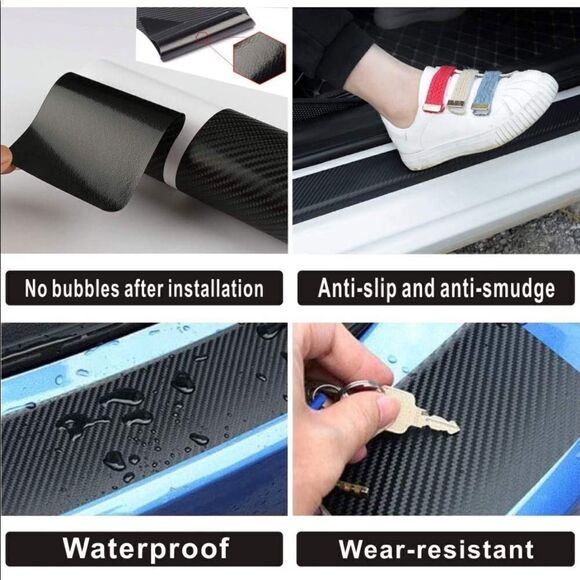 Honda threshold protector in white & black set of 4 NWT - Picture 5 of 12